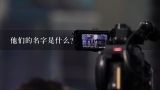 他们的名字是什么？