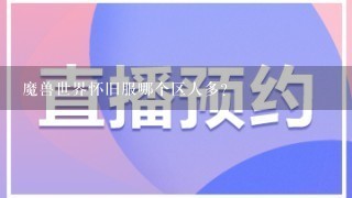 魔兽世界怀旧服哪个区人多？