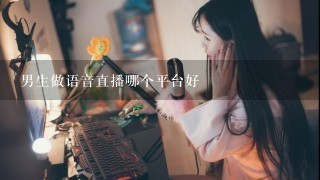 男生做语音直播哪个平台好