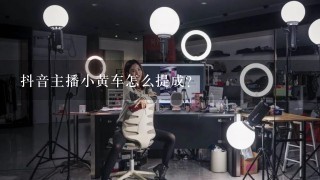 抖音主播小黄车怎么提成？