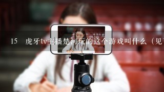 15 虎牙tv主播楚河玩的这个游戏叫什么（见下图，从上往下数第三个）