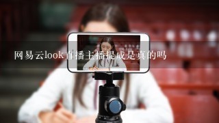 网易云look直播主播提成是真的吗