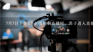 5月5日下午YY主播狗剩直播时，苏子进入直播间放的第一首歌叫什么名字？