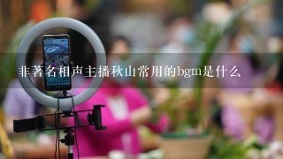 非著名相声主播秋山常用的bgm是什么