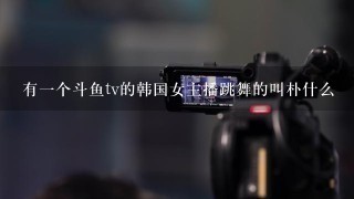 有1个斗鱼tv的韩国女主播跳舞的叫朴什么